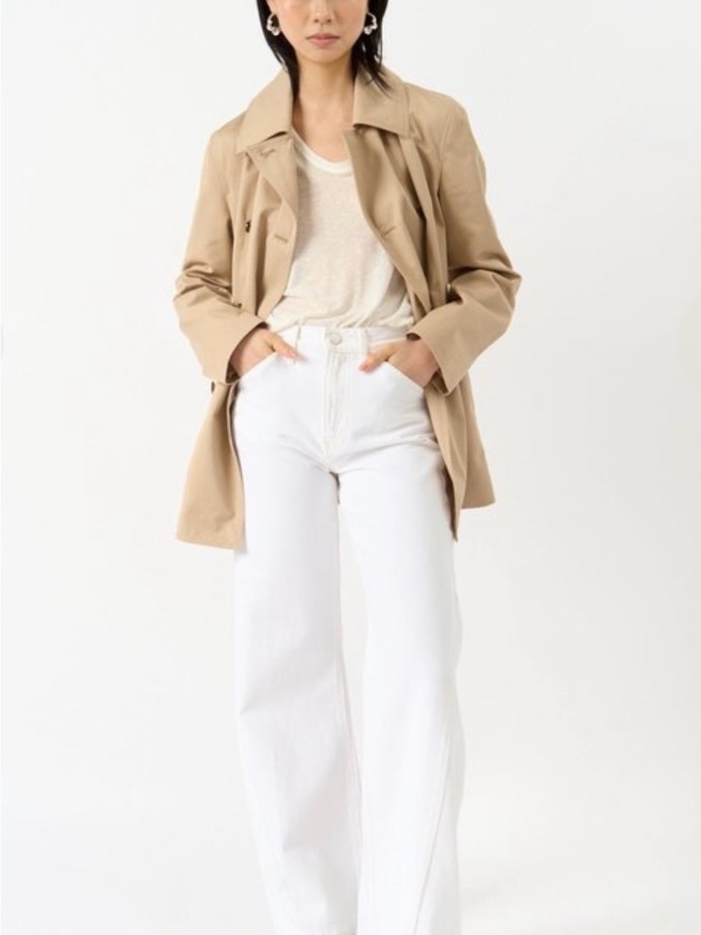Toteme Structured Waist Coat Beige